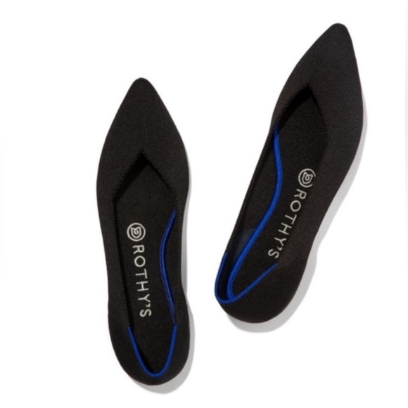 Rothy Rothy\'s Pointed Toe Flats Black Size 8.5